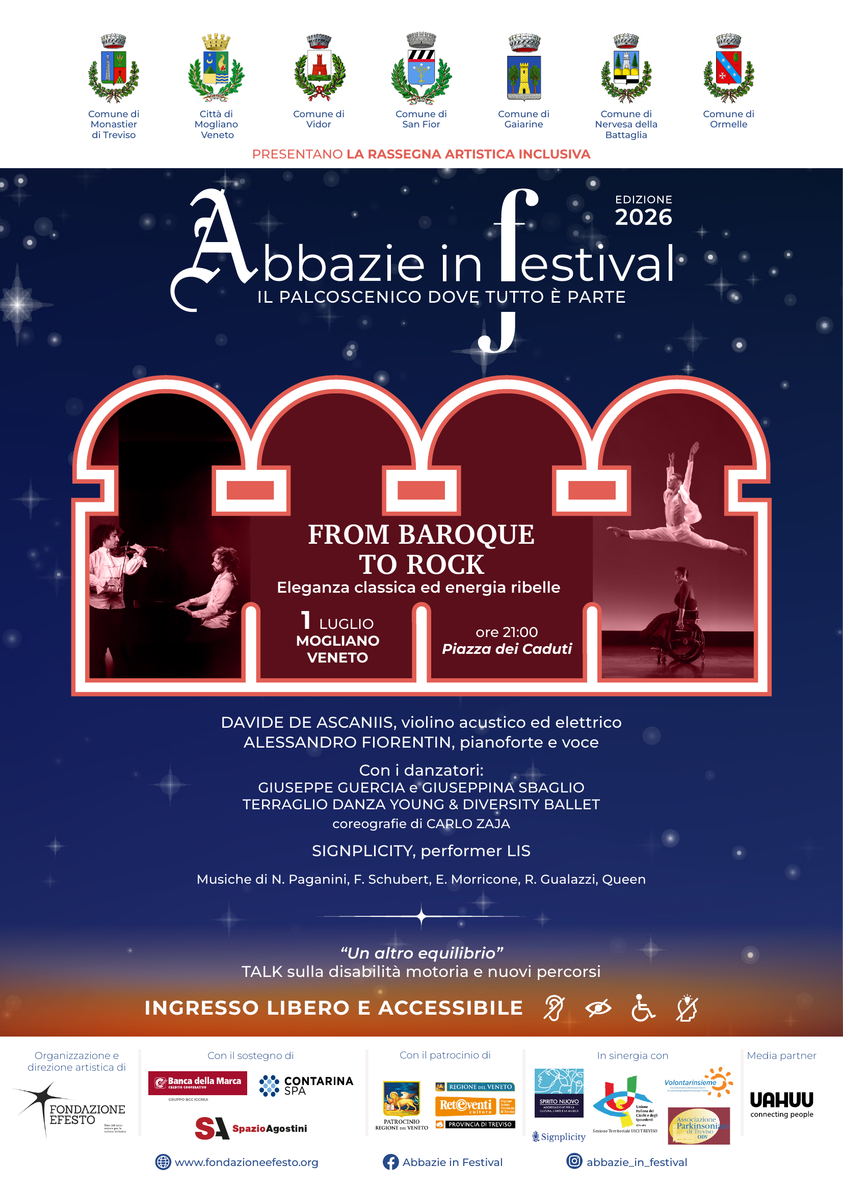 Locandina From Baroque to Rock - Mogliano Veneto
