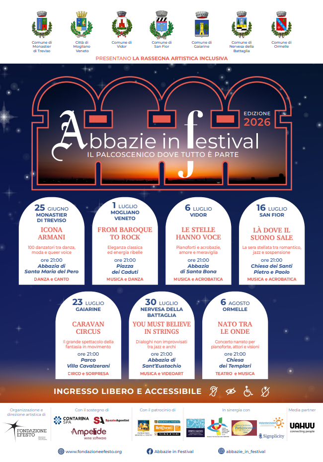 Locandina di abbazie in festival 2026